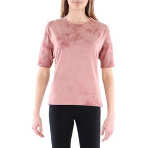 Small, Medium - ANTHROPOLOGIE MARONIE Mauve Dusty Rose Tie Dye Knit T-Shirt NEW